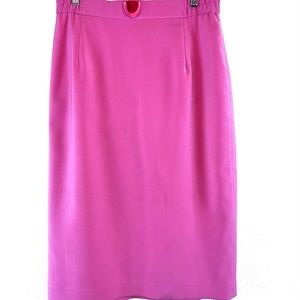 Louise Ricci Women's Pink Pencil Skirt. Sz 8